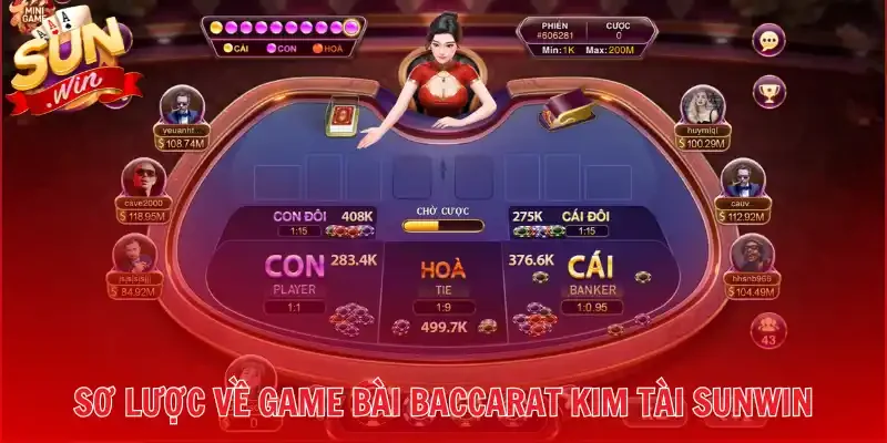 Sơ lược về game bài Baccarat Kim Tài Sunwin 