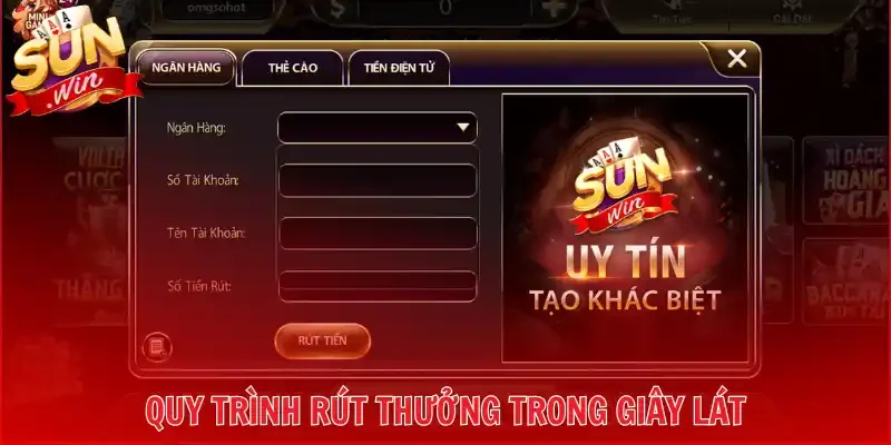 Quy trình rút thưởng trong giây lát